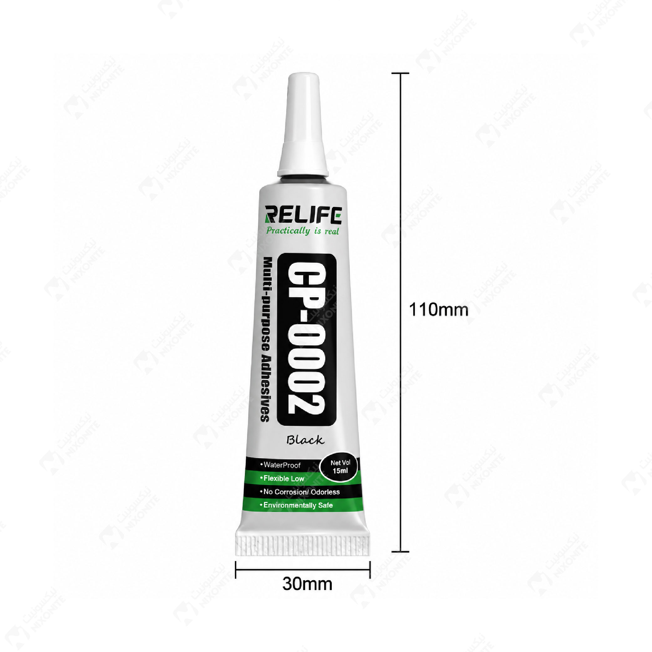 RELIFE CP0002 Glue Black 50ML لاصق أسود للإطار الأوسط المحمول وشاشة LCD وإصلاح الغطاء الخلفي