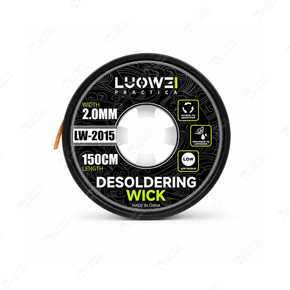 Luowei Lw2015 Soldering Wick للأعمال الاحترافية في إصلاح الهواتف المحمولة وصيانتها وخدمات الإلكترونيات.