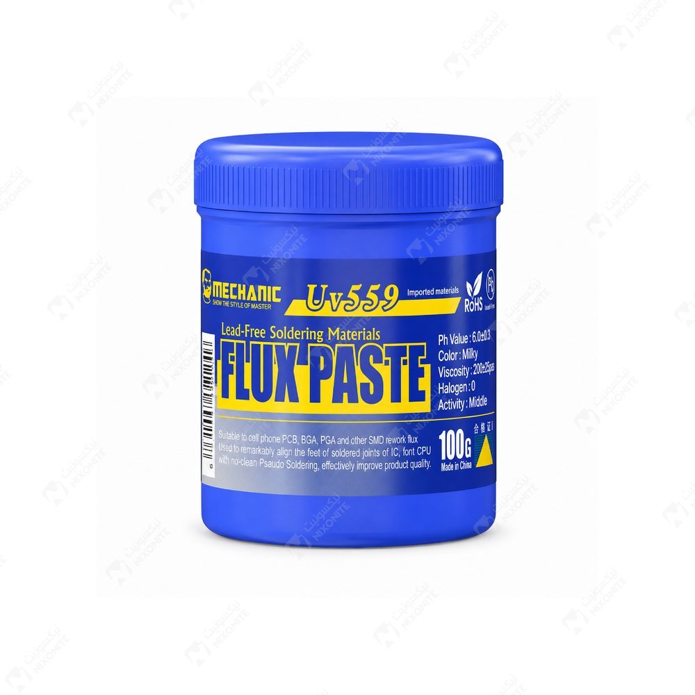 ميكانيكي UV 559 Flux Paste 10Cc لإصلاح الهواتف المحمولة وصيانتها وخدمة الإلكترونيات بشكل احترافي.