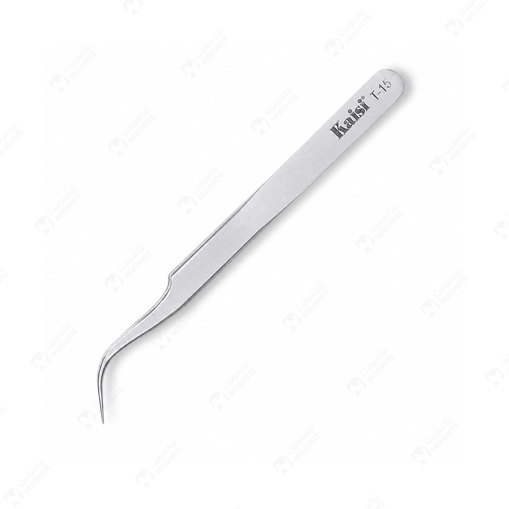 Kaisi T15 Tweezer Bent للأعمال الاحترافية في إصلاح الهواتف المحمولة وصيانتها وخدمات الإلكترونيات.