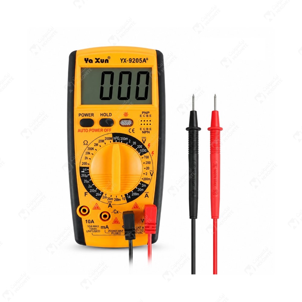 جهاز Yaxun Yx9205A+ Multimeter Digital لإصلاح الهواتف المحمولة وصيانتها وخدمات الإلكترونيات بشكل احترافي.