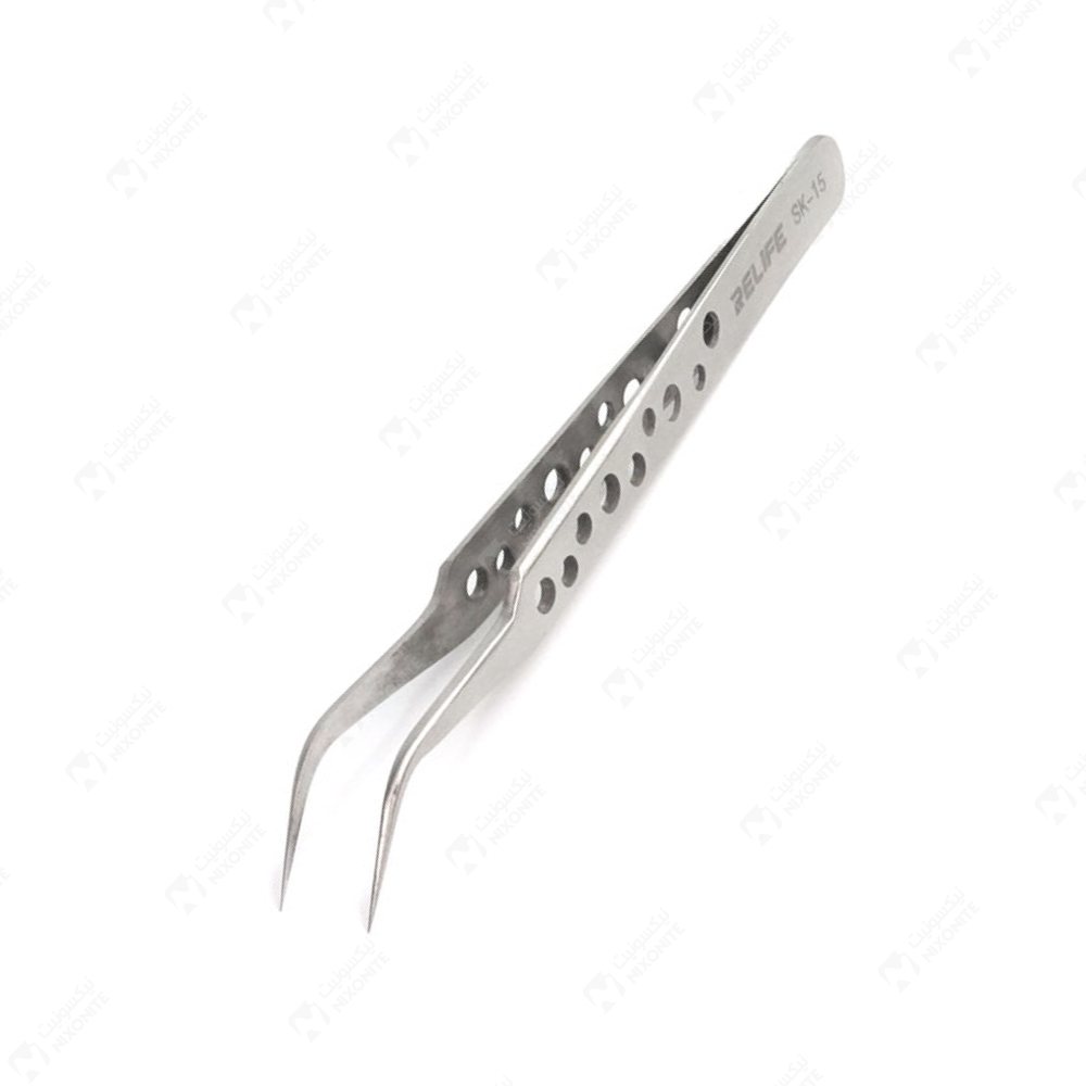 Relife Sk15 Tweezer Bent للأعمال الاحترافية في إصلاح الهواتف المحمولة وصيانتها وخدمات الإلكترونيات.