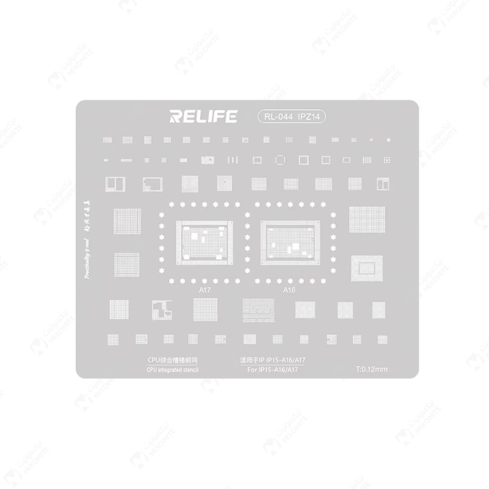 سلسلة Relife Rl044 CPU Stencil Ip6-16 لإصلاح الهواتف المحمولة وصيانتها وخدمات الإلكترونيات بشكل احترافي.