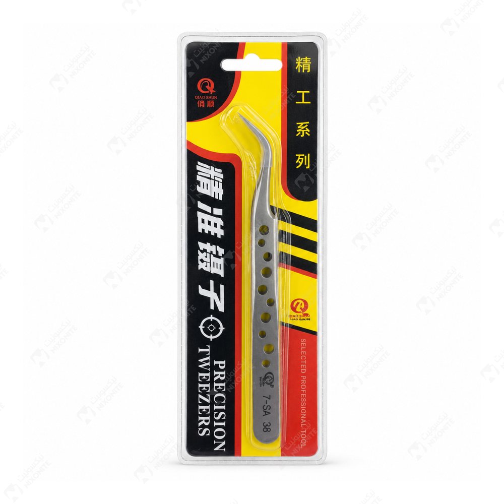 ملقط Crd 7Sasr Bent للأعمال الاحترافية في إصلاح وصيانة الهواتف المحمولة وخدمات الإلكترونيات.