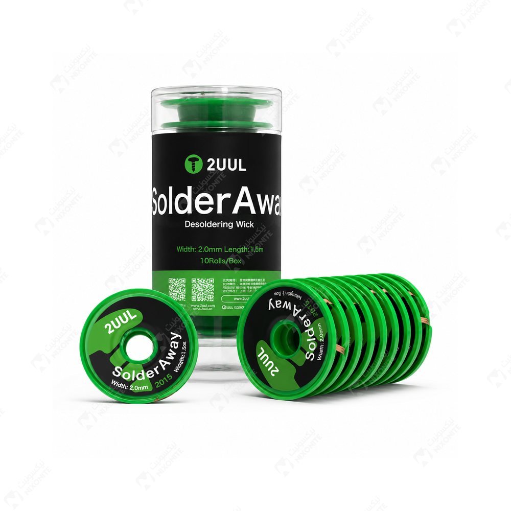 2Uul Dw11 Soldering Wick 2.0mm لإصلاح الهواتف المحمولة وصيانتها وأعمال خدمة الإلكترونيات بشكل احترافي.