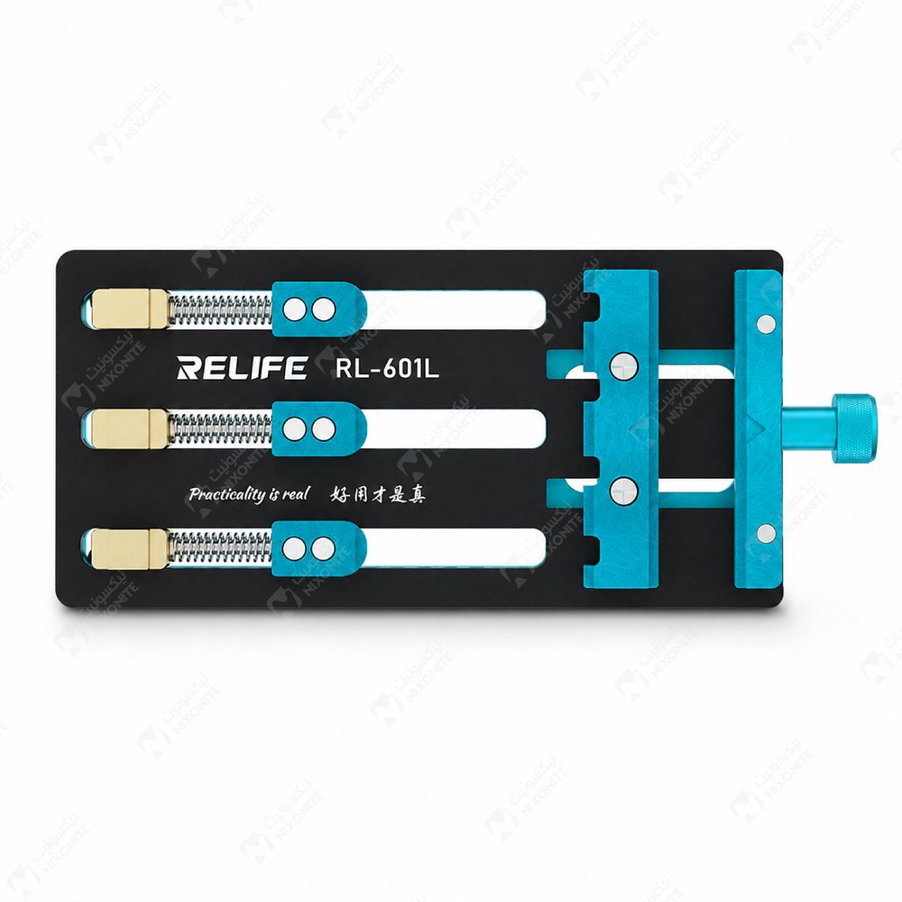 حامل Relife Rl601L PCB Rotary Plus للأعمال الاحترافية في إصلاح الهواتف المحمولة وصيانتها وخدمات الإلكترونيات.