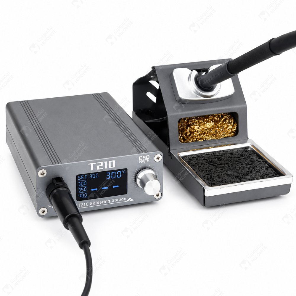 Oss Team T210 Soldering Iron Digital للأعمال الاحترافية في إصلاح وصيانة الهواتف المحمولة وخدمة الإلكترونيات.