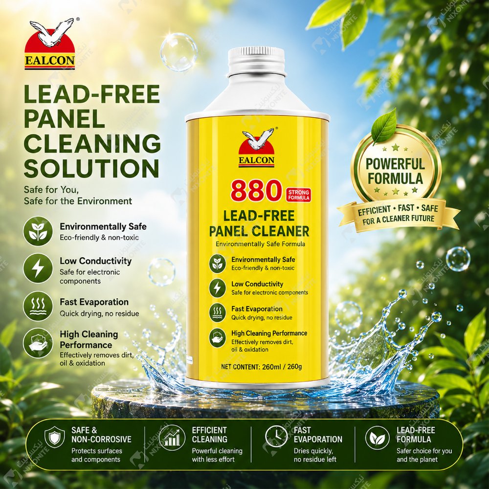 FALCON 880 Liquid Cleaner سائل تنظيف إلكترونيات احترافي لإصلاح الأجهزة المحمولة وخدمة PCB