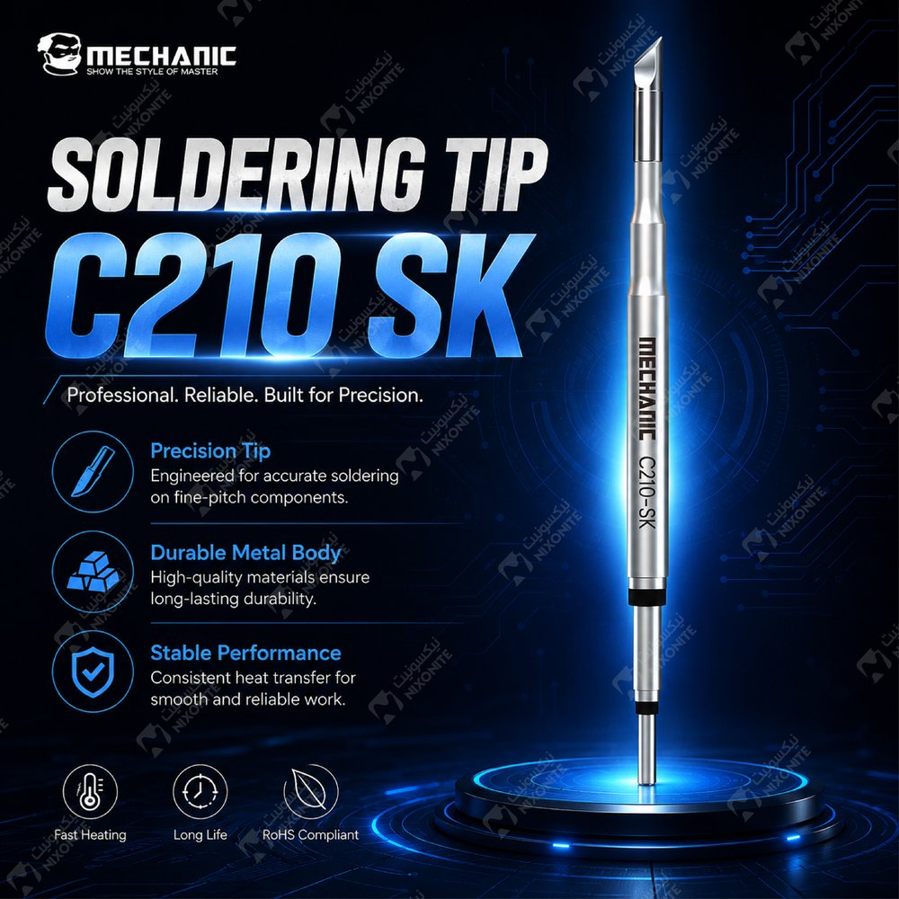 ميكانيكي C210 Sk Soldering Tip Cut لإصلاح الهواتف المحمولة وصيانتها وأعمال خدمة الإلكترونيات الاحترافية.