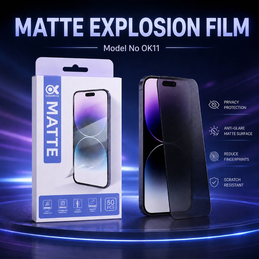 Oopspark Ok11 Matte Explosion Film 120X180Mm لإصلاح الهواتف المحمولة وصيانتها وأعمال خدمة الإلكترونيات الاحترافية.