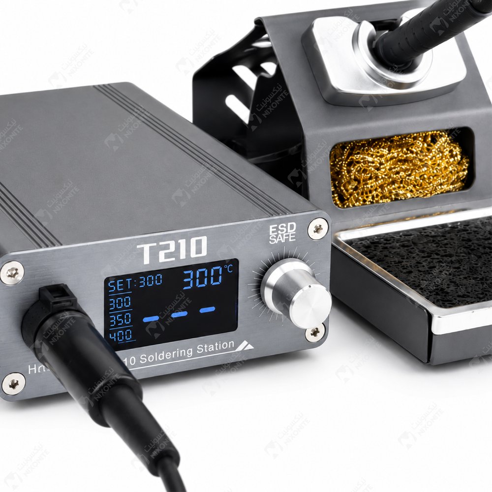 Oss Team T210 Soldering Iron Digital للأعمال الاحترافية في إصلاح وصيانة الهواتف المحمولة وخدمة الإلكترونيات.