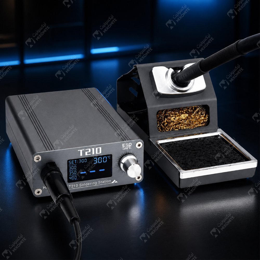 Oss Team T210 Soldering Iron Digital للأعمال الاحترافية في إصلاح وصيانة الهواتف المحمولة وخدمة الإلكترونيات.