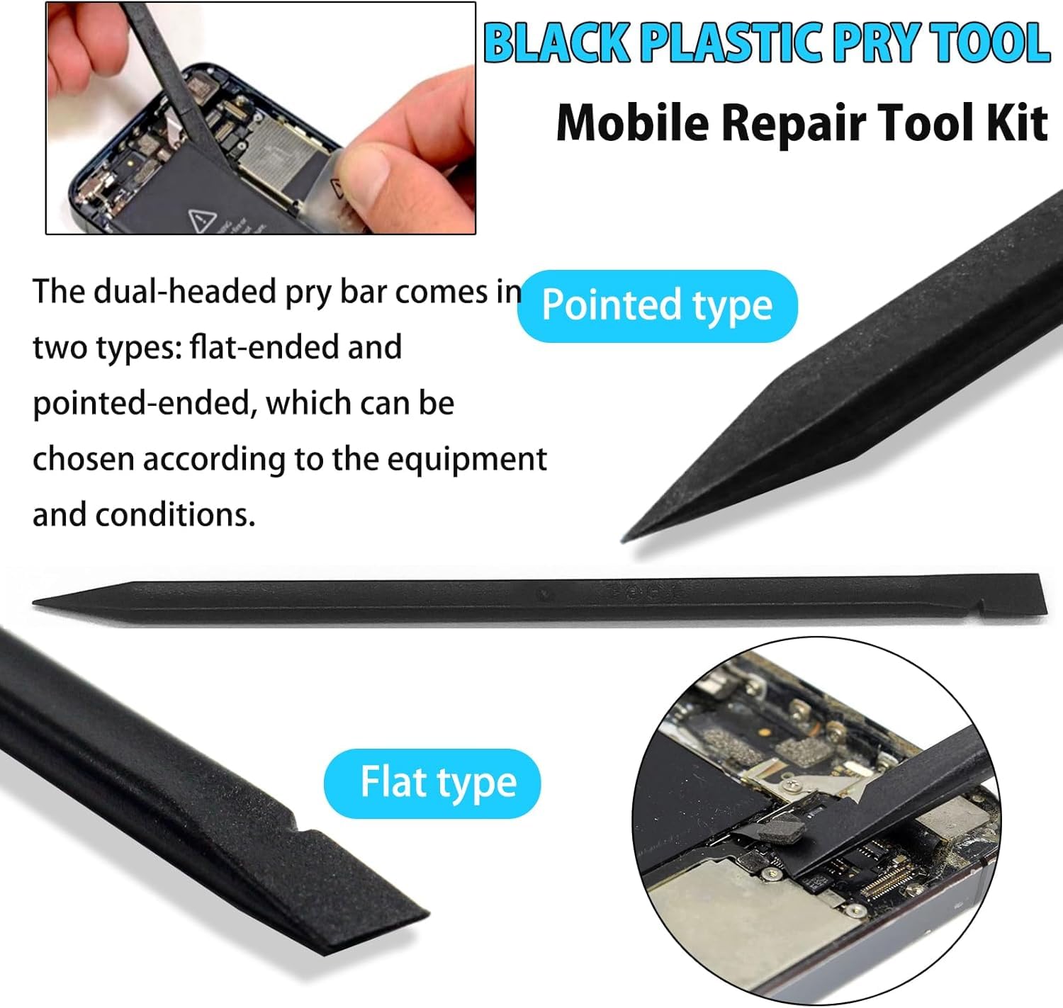 Preptep 14 Piece Mobile Repairing Tool kit Spudger Pry Tool Kit Ultra-Thin Prying